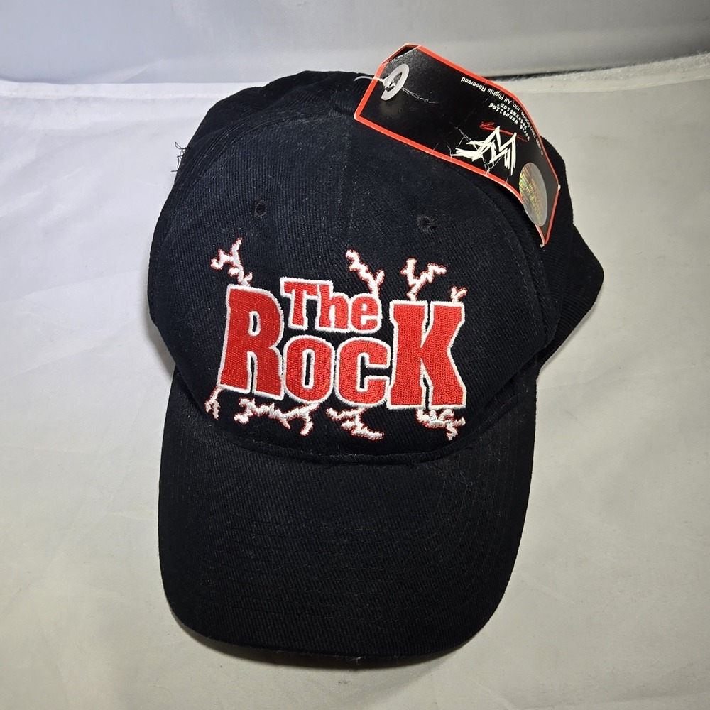Dwayne The Rock Johnson WWF WWE The Great‎ One Snapback Hat Black VTG 90s NWT